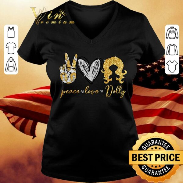 Original Glitter Peace Love Dolly Parton shirt 2
