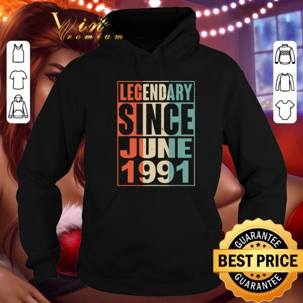 Official Legendary Since June 1991 Vintage 28 Yrs Old Birthday shirt 4