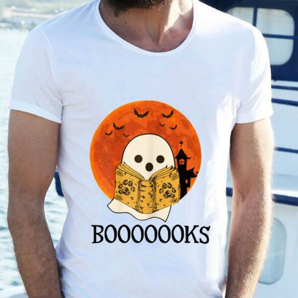 Premium Original Booooooks Boo Read Books Halloween shirt 2