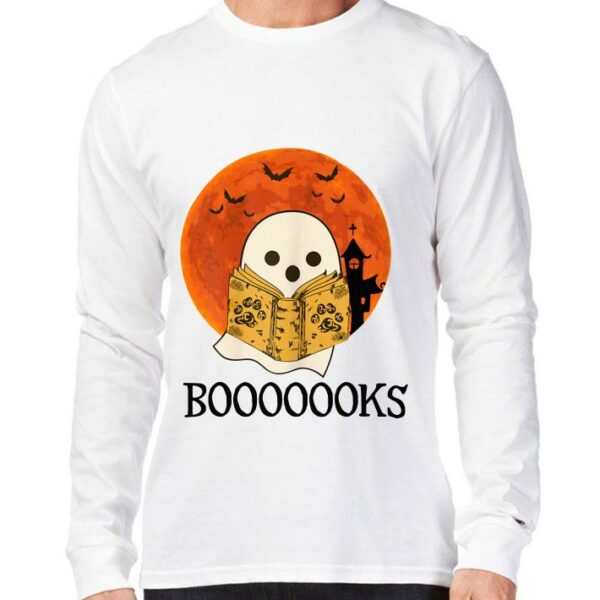 Premium Original Booooooks Boo Read Books Halloween shirt 3