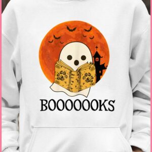 Premium Original Booooooks Boo Read Books Halloween shirt 7