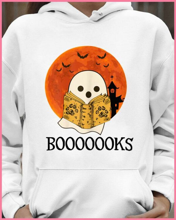 Premium Original Booooooks Boo Read Books Halloween shirt 4