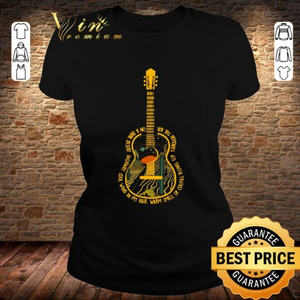 Best Original Guitar Hotel california On A Dark Desert Highway shirt 2