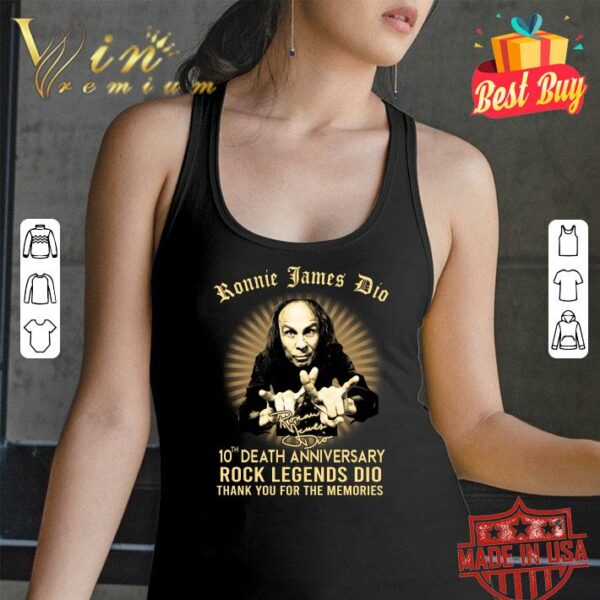 Best Ronnie James Dio 10th Death Anniversary Rock Legends Dio Signature shirt 3