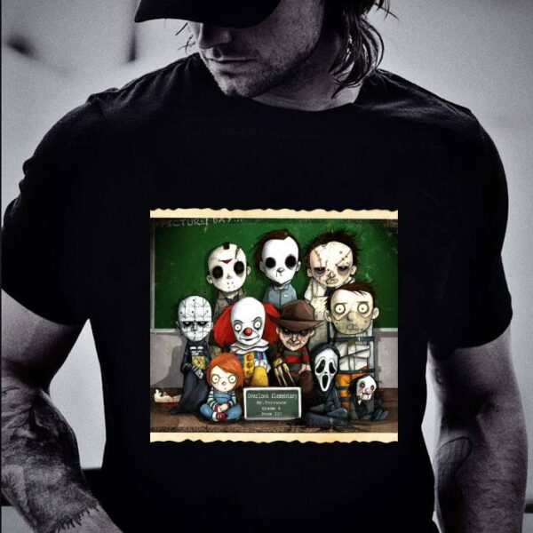 Hot Horror Movie characters students in class shirt 2