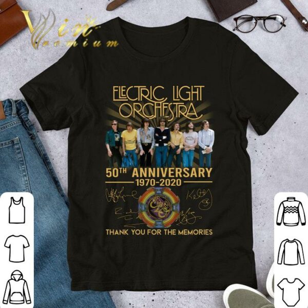 Hot Electric Light Orchestra 50th Anniversary Thank You For The Memories Signature shirt 1