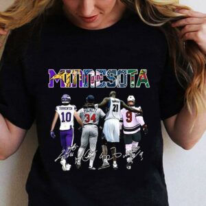 Minnesota sports teams signatures shirt 5