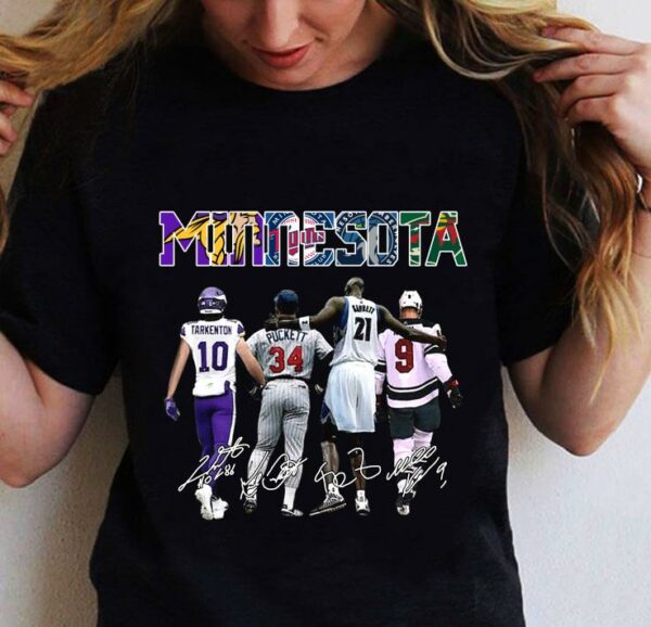 Minnesota sports teams signatures shirt 2