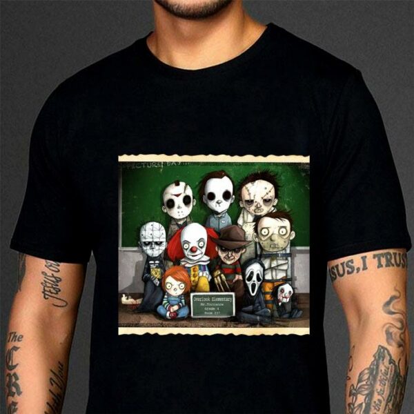 Hot Horror Movie characters students in class shirt 3