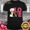 Hot Snoopy Hug Heart Love Dunkin Donuts Logo shirt 8