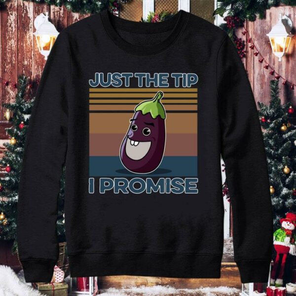 Eggplant Just The Tip I Promise Vintage shirt 4