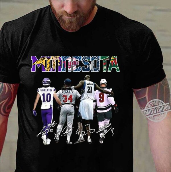 Minnesota sports teams signatures shirt 3