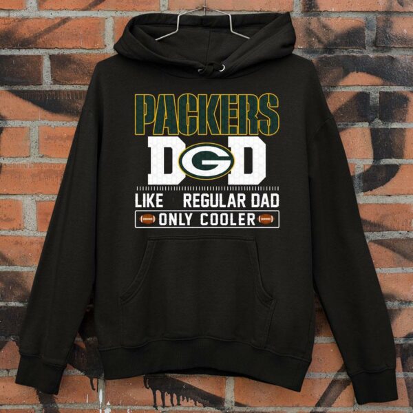 Original Green Bay Packers Dad Like A Regular Dad Only Cooler Green Bay Packers NFL Football Team Father's Day Shirt 4