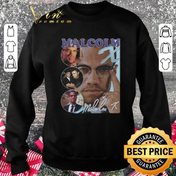 Best Malcolm X Bootleg Rap Civil Rights Vintage Style T-Shirt 3
