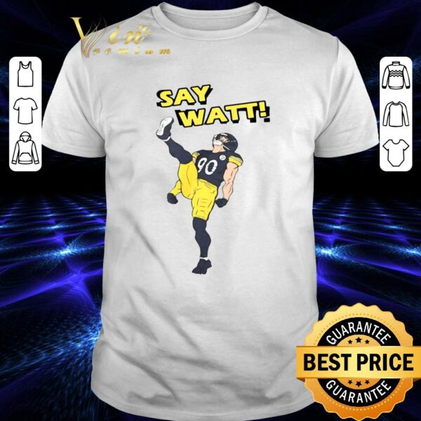 Original Say Watt Electrician Gifts Graduation Gifts Lineman Electrical Engineer Shirt 1