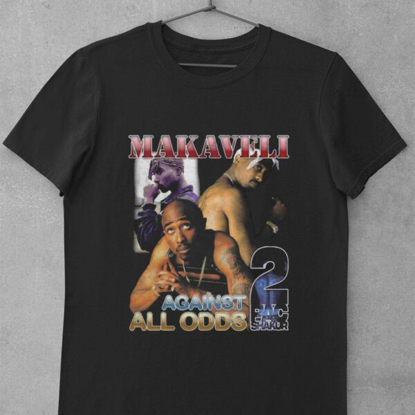 Best Tupac Shakur Makavell Against All Odds 2Pac Rap Vintage Style Shirt 1