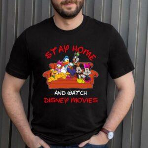 Funny Mickey Mouse And Friends Stay Home Watch TV Shirt 7