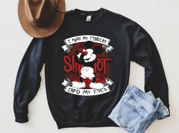 I Push My Fingers Into My Eyes Halloween Mickey Mouse Disney Shirt 2