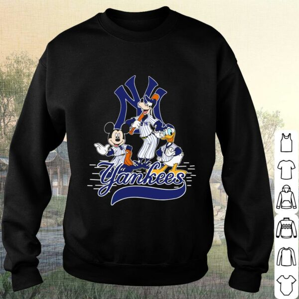 New York Yankees Shirt, Mickey Mouse and Friends Shirt, New York Yankees Mickey Mouse Goofy Donald Duck Shirt 3
