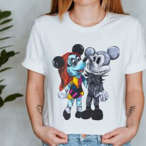 Premium Mickey Jack Skellington and Minnie Sally Shirt 5