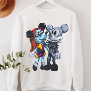 Premium Mickey Jack Skellington and Minnie Sally Shirt 7