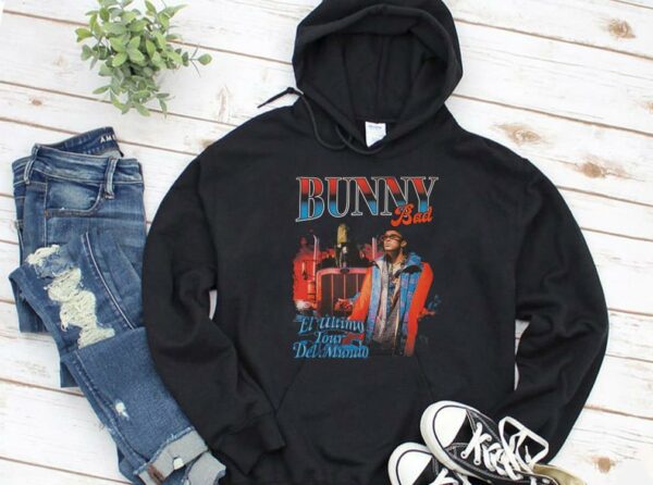 Vintage Bad Bunny El Ultimo Tour Del Mundo Shirt, Bad Bunny Graphic Tee Shirt 3