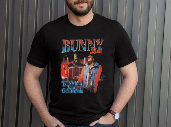 Vintage Bad Bunny El Ultimo Tour Del Mundo Shirt, Bad Bunny Graphic Tee Shirt 4