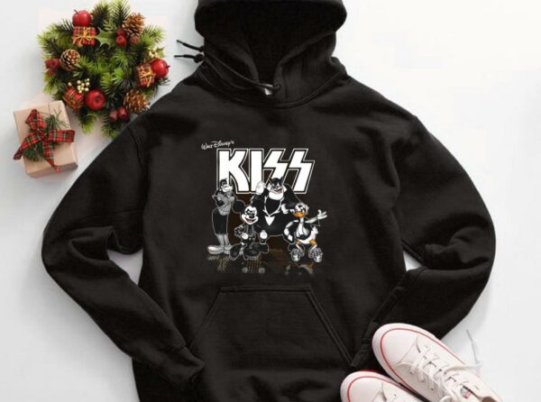 Vintage Kiss Band Walt Disneys Mickey Mouse and Friends Shirt 4