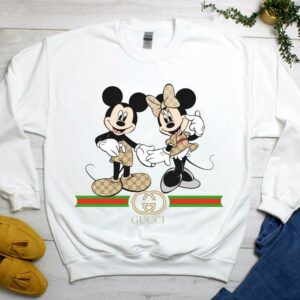 Walt Disney Baby Gucci Mickey Mouse Shirt, Gucci Mickey Mouse and Minnie Mouse Shirt 6