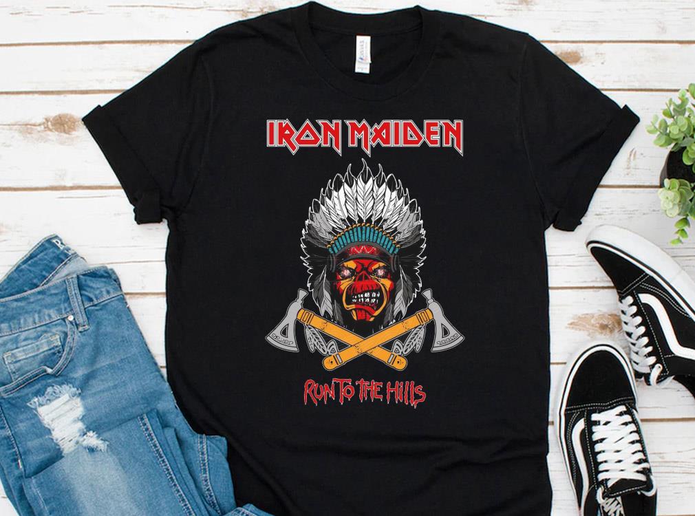 Hot Iron Maiden Native American Run To The Hills Shirt, Iron Maiden Native American Shirt 10 Hot Iron Maiden Native American Run To The Hills Shirt, Iron Maiden Native American Shirt