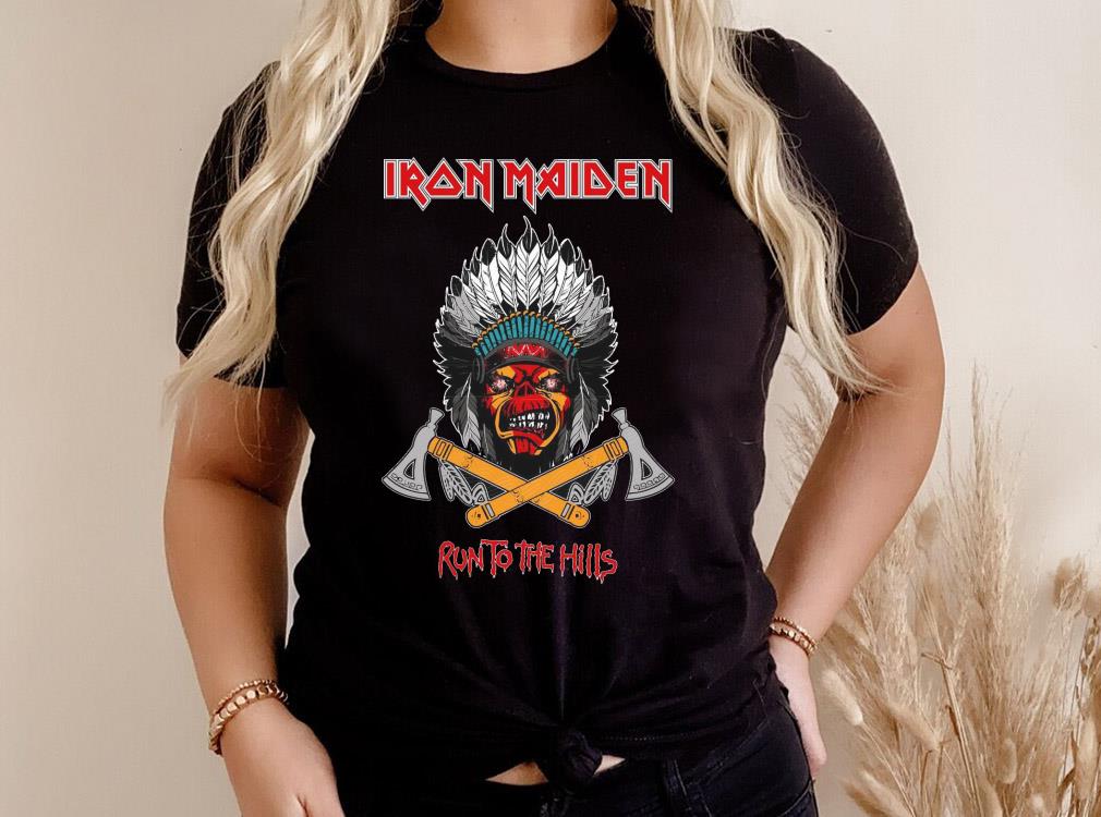 Hot Iron Maiden Native American Run To The Hills Shirt, Iron Maiden Native American Shirt Hot Iron Maiden Native American Run To The Hills Shirt, Iron Maiden Native American Shirt 3