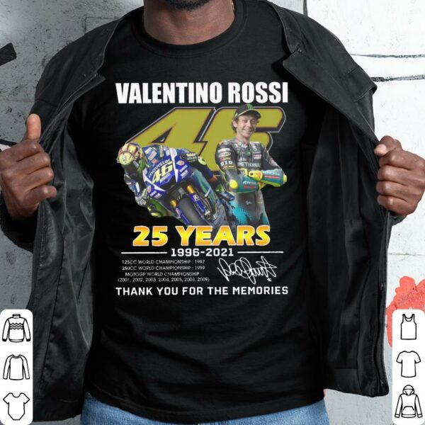 Hot Valentino Rossi 25th Anniversary Shirt 1