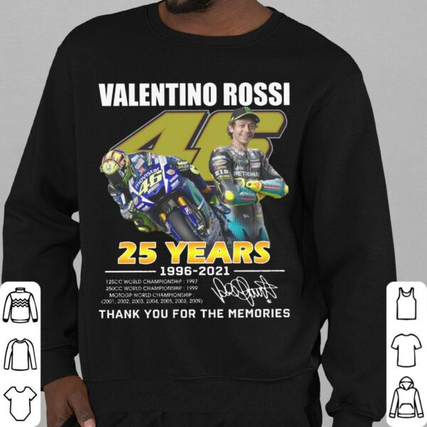 Hot Valentino Rossi 25th Anniversary Shirt 4
