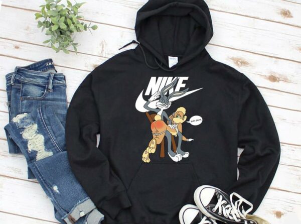 Limited Nike Bugs Bunny Spanking Lola Just Do It Shirt 3