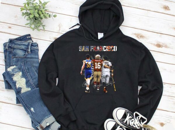 Limited San Francisco Team Sport Shirt, Stephen Curry Buster Posey Joe Montana Shirt 3