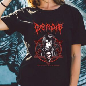 Original Demon Nadegata This Is The End of The Beginning Shirt, Anime Girl Demon Satanic Shirt 5