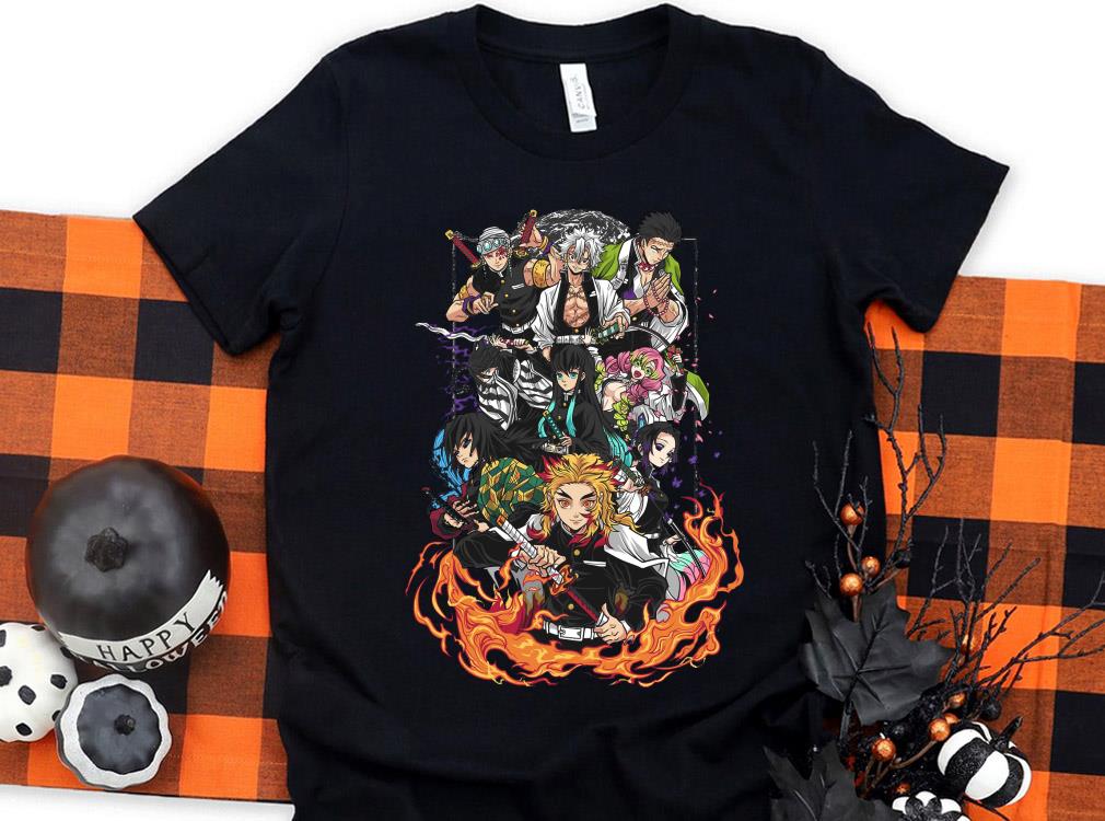 Original Demon Slayer Kyojuro Rengoku And Friends Shirt, Senjuro Rengoku Shirt, Tengen Uzui Shirt 10 Original Demon Slayer Kyojuro Rengoku And Friends Shirt, Senjuro Rengoku Shirt, Tengen Uzui Shirt