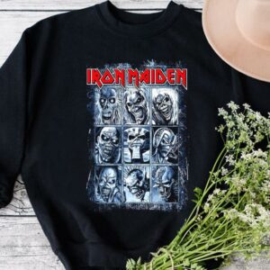 Premium Iron Maiden All Eddie Halloween Shirt, Iron Maiden Face Horror Heavy Metal Shirt, Iron Maiden Poster Shirt 6