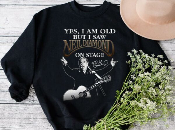 Premium Neil Diamond Shirt, I Am old But I Saw Neil Diamond On Stage Shirt 3