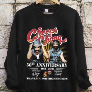 The Best Cheech Chong 50Th Anniversary 1971 2021 Thank You For The Memories Shirt, Cheech Marin And Tommy Chong Shirt 6