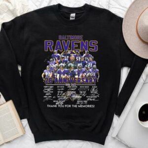 Vintage Baltimore Ravens 26Th Anniversary 1996 2022 Thank You For The Memories Shirt, Baltimore Ravens 26Th Anniversary Shirt 6