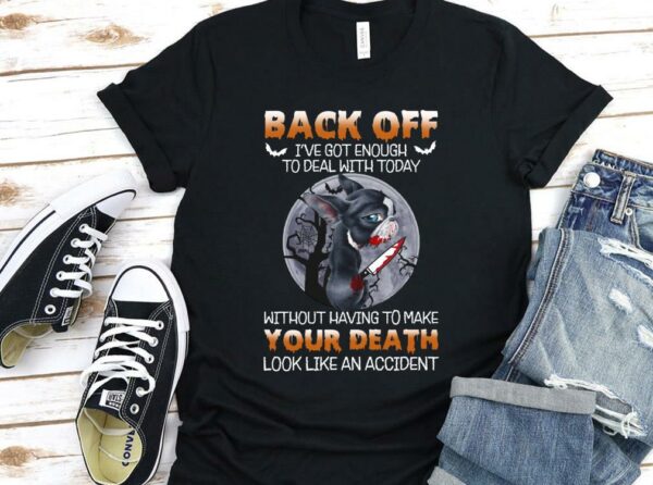Vintage Chihuahua Michael myers Halloween Shirt, Chihuahua Back Off I've Got Enough Shirt 1