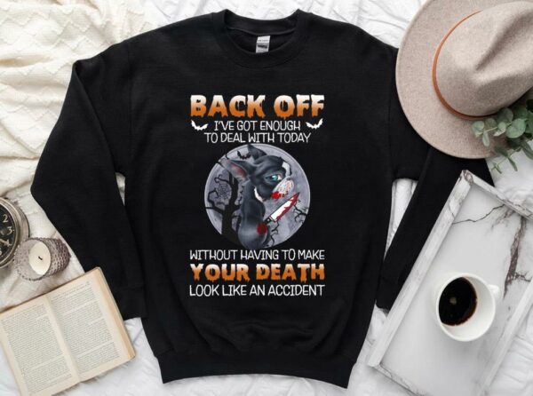 Vintage Chihuahua Michael myers Halloween Shirt, Chihuahua Back Off I've Got Enough Shirt 3