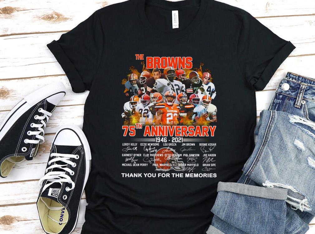 Vintage Cleveland Browns 75th Anniversary 1946 2021 Shirt, Thank You For The Memories Cleveland Browns Shirt 10 Vintage Cleveland Browns 75th Anniversary 1946 2021 Shirt, Thank You For The Memories Cleveland Browns Shirt