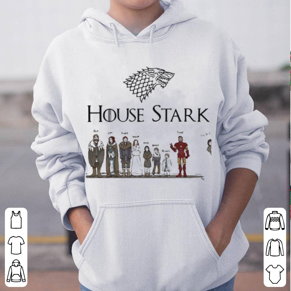 House Stark Game of Thrones and Iron Man shirt 4 - House Stark Game of Thrones and Iron Man shirt