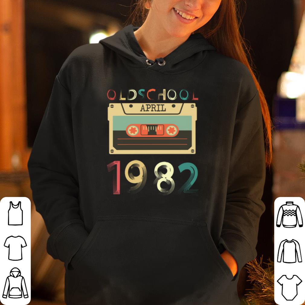 Vintage Cassette tape Oldschool April 1982 Birthday shirt 4 - Vintage Cassette tape Oldschool April 1982 Birthday shirt