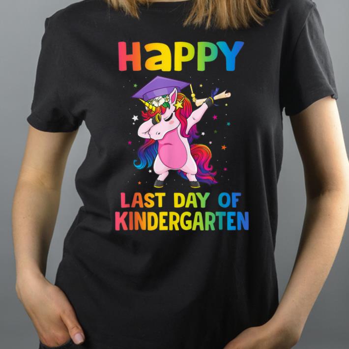 Dabbing Rainbow Unicon Happy Last Day Of Kindergarten Gradutaion shirt 4 - Dabbing Rainbow Unicon Happy Last Day Of Kindergarten Gradutaion shirt