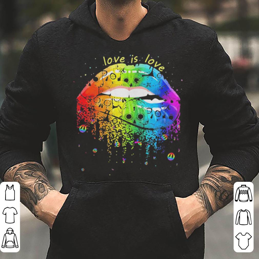 LGBT Love Is Love Human skull Color Lips shirt 4 - LGBT Love Is Love Human skull Color Lips shirt
