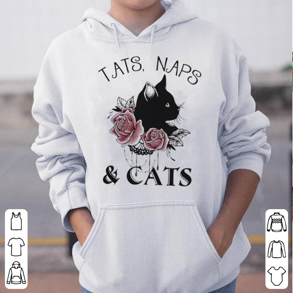 Tats naps and cats flower shirt 4 - Tats naps and cats flower shirt