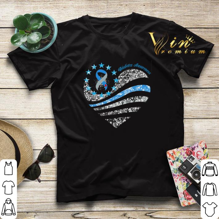 Glitter Diabetes Awareness Betsy Ross heart shirt sweater 4 - Glitter Diabetes Awareness Betsy Ross heart shirt sweater